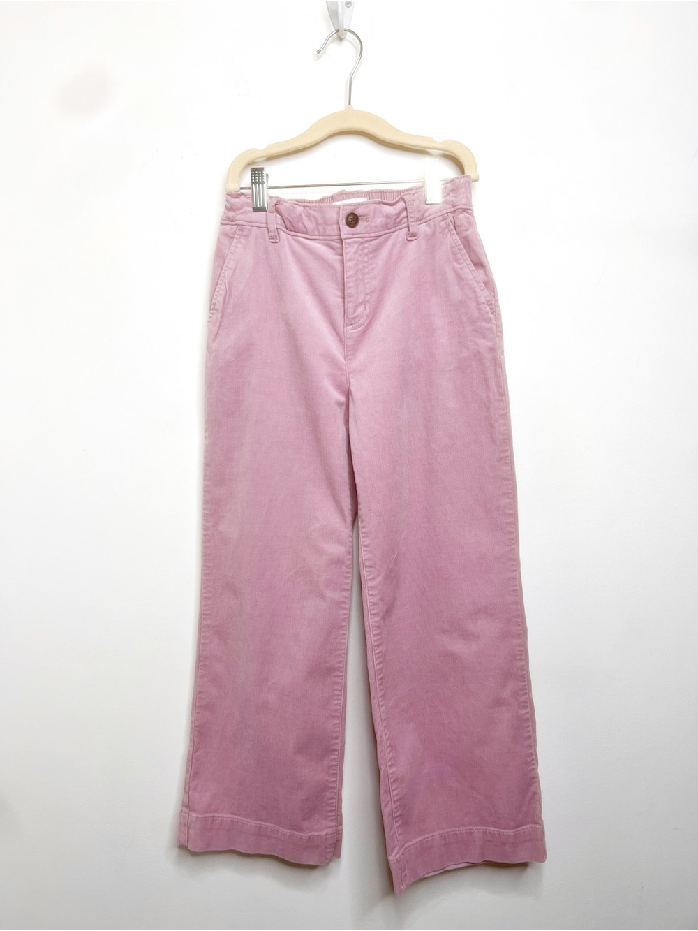 Vineyard Vines Girls Wide Leg Corduroy Ankle Pants Size 10 Pink Lavender